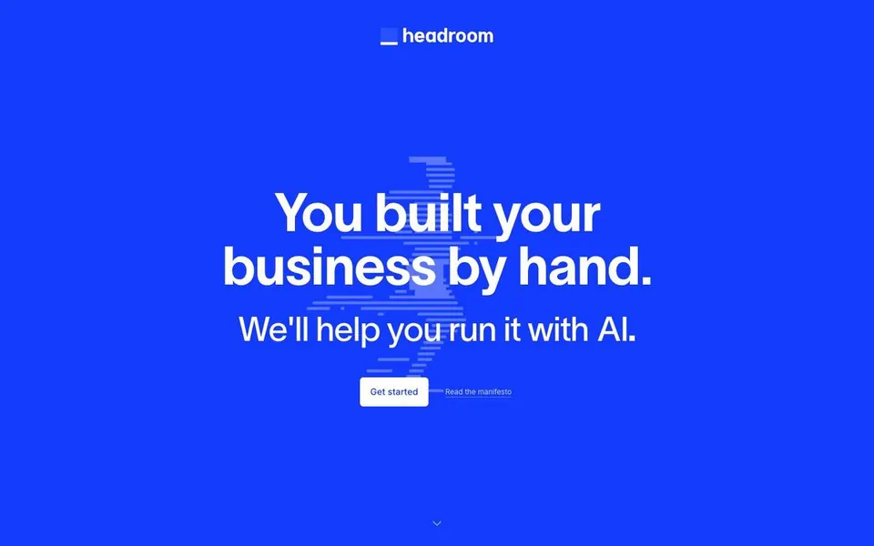 Headroom homepage
